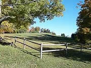 Vermont scene with wooden fence